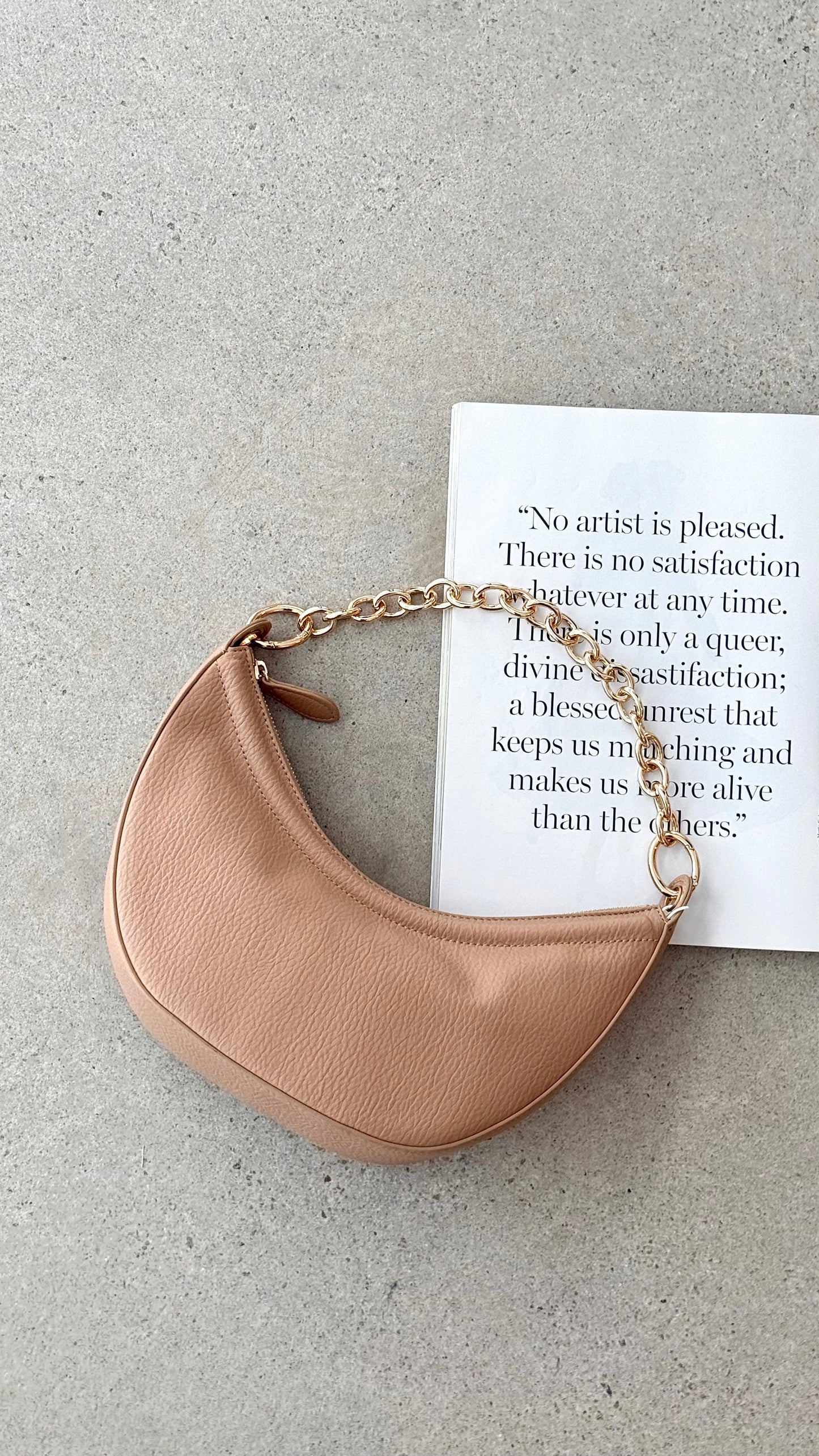 Harvie Handle Bag - Stone