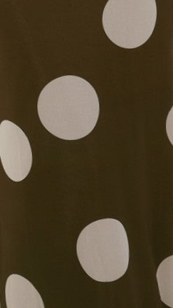 Blaine Maxi Dress - Chocolate/Beige Polka