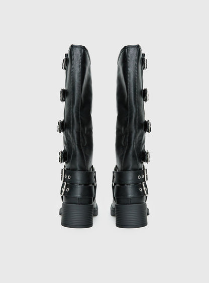 Buckle Down Boots Black