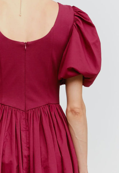 Holly Berry Puff Sleeve Midi Dress PRE ORDER ADDED November 22nd