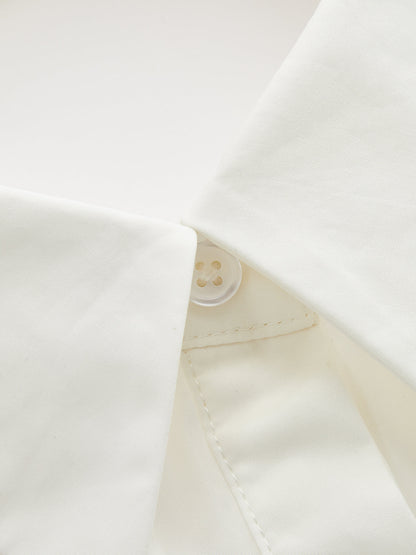 Cotton Halter Backless Peplum Blouse