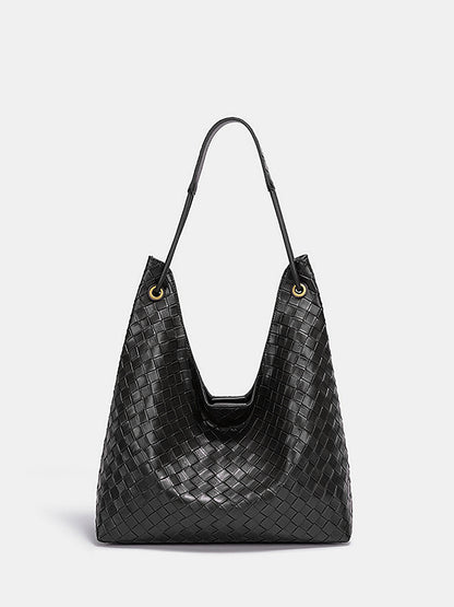 Woven Large Capacity Shoulder Tote Bag