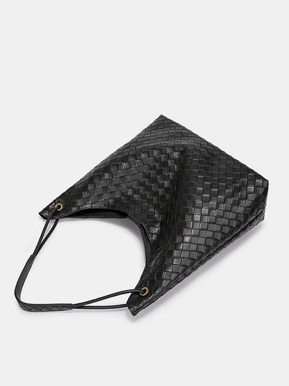 Woven Large Capacity Shoulder Tote Bag