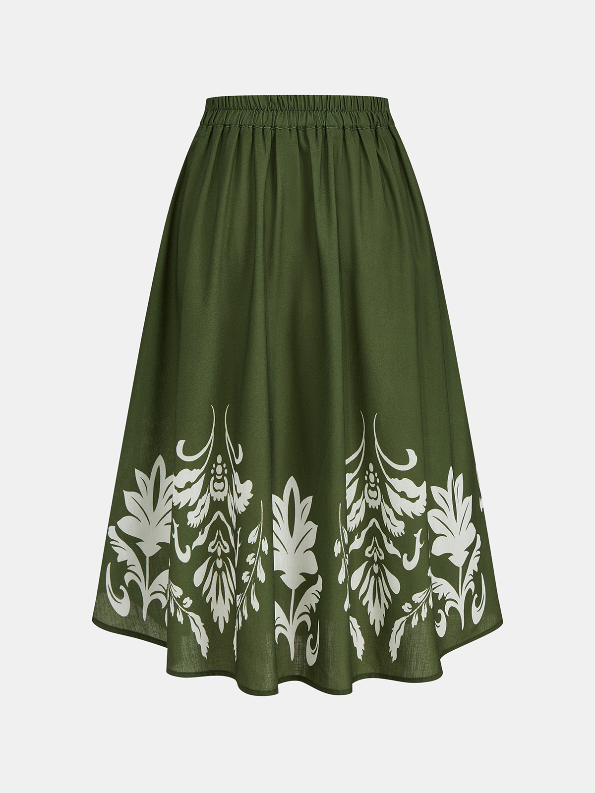 Printed Sleeveless Top & Midi Skirt Set