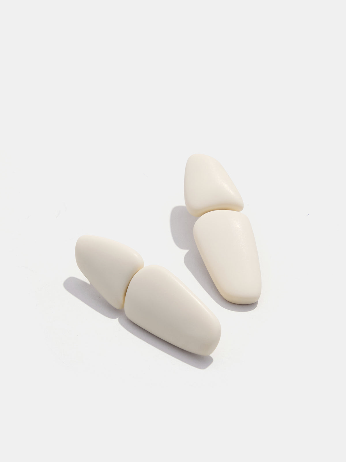 Irregular Geometric Resin Stud Earrings