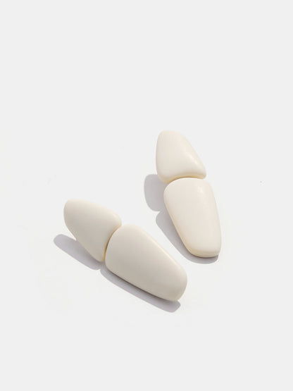 Irregular Geometric Resin Stud Earrings