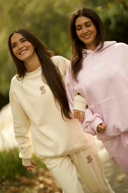 Teddy Beary Cozy Embroidered Sweatshirt