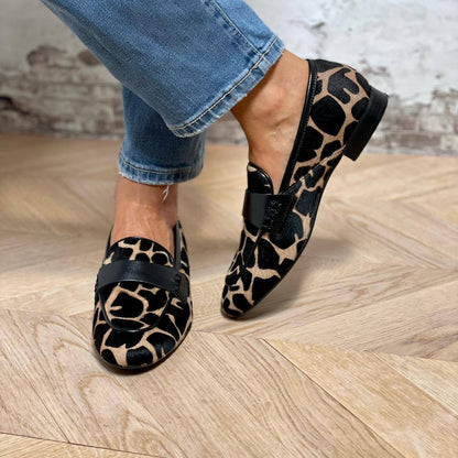 Flat-Soled Large-Size Casual Round-Toe Loafers
