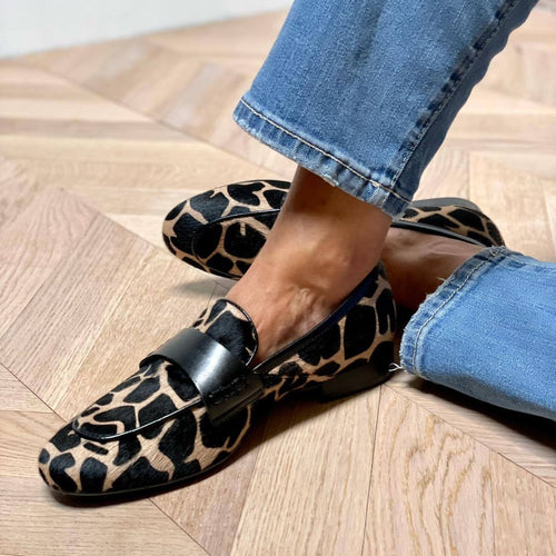 Flat-Soled Large-Size Casual Round-Toe Loafers