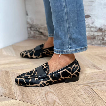 Flat-Soled Large-Size Casual Round-Toe Loafers